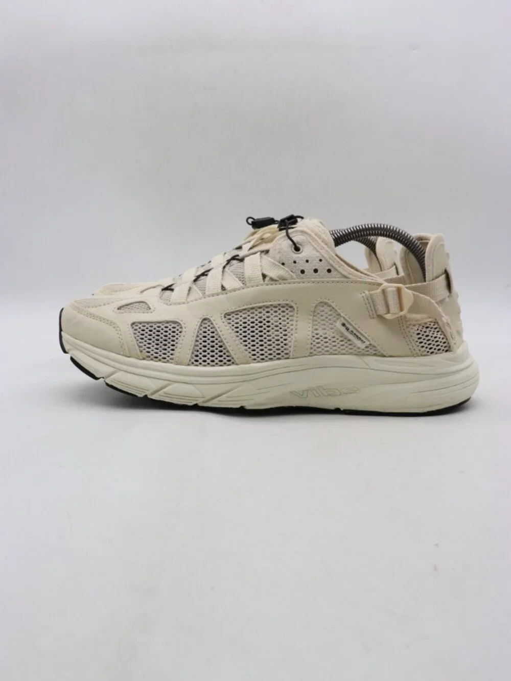Salomon Techsonic White Leather Men's 9.5 Women's 10.5 Advanced Athletic Sandals